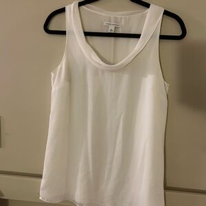 Banana Republic White Sleeveless Tank Top